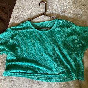 American apparel mesh cropped top